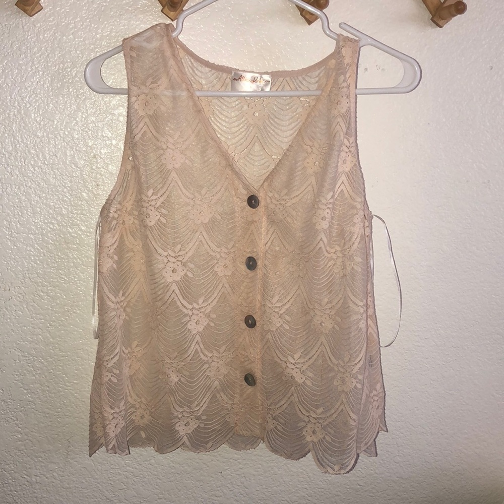 Lace tank top